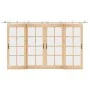 Kit de herrajes para puerta corredera 200 cm acero plateado by , Door items - Ref: Foro24-3295762, Price: 256,34 €, Discount: %