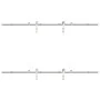 Kit de herrajes para puerta corredera 200 cm acero plateado by , Door items - Ref: Foro24-3295762, Price: 256,34 €, Discount: %