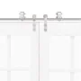 Kit de herrajes para puerta corredera 200 cm acero plateado by , Door items - Ref: Foro24-3295762, Price: 256,34 €, Discount: %