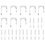Kit de herrajes para puerta corredera 366 cm acero plateado de , Artículos para puertas - Ref: Foro24-3295769, Precio: 528,95...