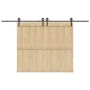 Kit de herrajes para puertas correderas acero negro 366 cm by , Door items - Ref: Foro24-3295797, Price: 95,88 €, Discount: %