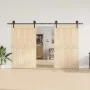 Kit de herrajes para puertas correderas acero negro 366 cm by , Door items - Ref: Foro24-3295797, Price: 95,88 €, Discount: %