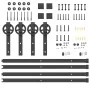 Kit de herrajes para puertas correderas acero negro 366 cm by , Door items - Ref: Foro24-3295797, Price: 95,88 €, Discount: %