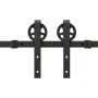 Kit de herrajes para puertas correderas acero negro 366 cm by , Door items - Ref: Foro24-3295797, Price: 95,88 €, Discount: %