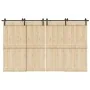 Kit de herrajes para puertas correderas acero negro 366 cm by , Door items - Ref: Foro24-3295795, Price: 157,70 €, Discount: %