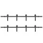 Kit de herrajes para puertas correderas acero negro 366 cm by , Door items - Ref: Foro24-3295795, Price: 157,70 €, Discount: %