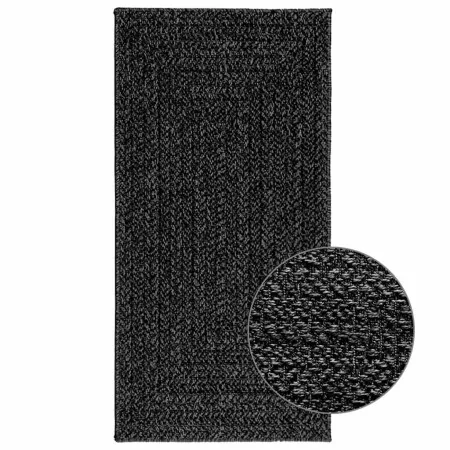 Alfombra ZIZUR apariencia yute interior exterior antracita de , Alfombras - Ref: Foro24-4010328, Precio: 44,25 €, Descuento: %