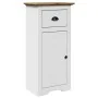 Juego muebles baño BODO 3pzas madera maciza pino blanco marrón by , Bathroom furniture - Ref: Foro24-3307648, Price: 266,94 €...