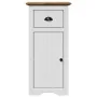 Juego muebles baño BODO 3pzas madera maciza pino blanco marrón by , Bathroom furniture - Ref: Foro24-3307648, Price: 266,94 €...