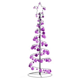 VidaXL LED para árbol de Navidad con bolas 100 LED blanco cálido 150cm by , Christmas lights - Ref: Foro24-3318565, Price: 74...