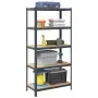 Estante de almacenaje 5 niveles acero y contrachapada antracita by , Industrial shelving - Ref: Foro24-4016962, Price: 65,39 ...