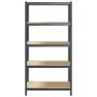 Estante de almacenaje 5 niveles acero y contrachapada antracita by , Industrial shelving - Ref: Foro24-4016962, Price: 65,39 ...