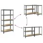 Estante de almacenaje 5 niveles acero y contrachapada antracita by , Industrial shelving - Ref: Foro24-4016962, Price: 65,39 ...