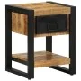 Mesitas de noche 2 piezas madera maciza rugosa mango de , Mesitas de noche - Ref: Foro24-4013568, Precio: 194,85 €, Descuento: %