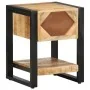 Mesitas de noche 2 piezas madera maciza rugosa mango de , Mesitas de noche - Ref: Foro24-4013568, Precio: 194,85 €, Descuento: %