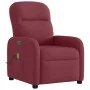 Sillón de masaje reclinable eléctrico tela rojo tinto de , Sillones - Ref: Foro24-3302965, Precio: 248,85 €, Descuento: %