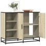Aparador de madera de ingeniería roble Sonoma 92x35x76 cm de , Aparadores - Ref: Foro24-849020, Precio: 113,87 €, Descuento: %