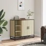 Aparador de madera de ingeniería roble Sonoma 92x35x76 cm de , Aparadores - Ref: Foro24-849020, Precio: 113,87 €, Descuento: %