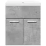 Set muebles de baño 2 piezas madera contrachapada gris hormigón by , Bathroom furniture - Ref: Foro24-3324857, Price: 116,03 ...