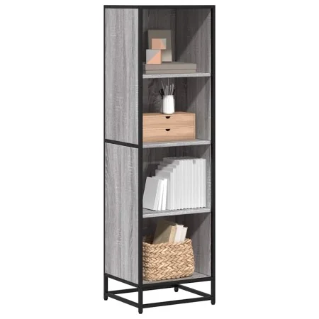 Estantería madera ingeniería gris sonoma 40x35x139 cm de , Librerías y estanterías - Ref: Foro24-849127, Precio: 77,45 €, Des...