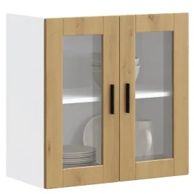 Armario pared para cocina puerta cristal Porto roble artesanal von , Küchenschränke - Ref: Foro24-854156, Preis: 66,39 €, Rab...