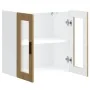 Armario pared para cocina puerta cristal Porto roble artesanal de , Armarios de cocina - Ref: Foro24-854156, Precio: 66,33 €,...