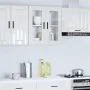 Armario pared para cocina puerta cristal Porto blanco brillante by , Kitchen cabinets - Ref: Foro24-854149, Price: 76,44 €, D...