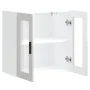 Armario pared para cocina puerta cristal Porto blanco brillante by , Kitchen cabinets - Ref: Foro24-854149, Price: 76,44 €, D...