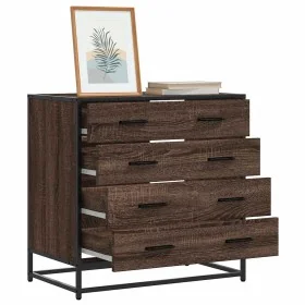 Cómoda de madera contrachapada roble marrón 70x41x70 cm by , Drawers - Ref: Foro24-849083, Price: 119,68 €, Discount: %