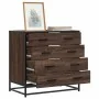 Cómoda de madera contrachapada roble marrón 70x41x70 cm by , Drawers - Ref: Foro24-849083, Price: 119,68 €, Discount: %