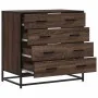Cómoda de madera contrachapada roble marrón 70x41x70 cm by , Drawers - Ref: Foro24-849083, Price: 119,68 €, Discount: %