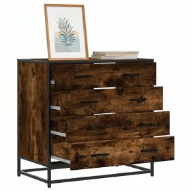 Cómoda de madera contrachapada roble ahumado 70x41x70 cm by , Drawers - Ref: Foro24-849081, Price: 116,66 €, Discount: %