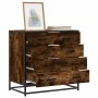 Cómoda de madera contrachapada roble ahumado 70x41x70 cm de , Cajoneras - Ref: Foro24-849081, Precio: 116,64 €, Descuento: %