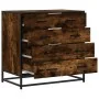 Cómoda de madera contrachapada roble ahumado 70x41x70 cm de , Cajoneras - Ref: Foro24-849081, Precio: 116,64 €, Descuento: %