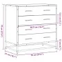 Cómoda de madera contrachapada roble ahumado 70x41x70 cm de , Cajoneras - Ref: Foro24-849081, Precio: 116,64 €, Descuento: %