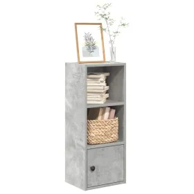 Estantería de madera de ingeniería gris hormigón 31x24x77 cm by , Bookcases and shelves - Ref: Foro24-860331, Price: 37,29 €,...