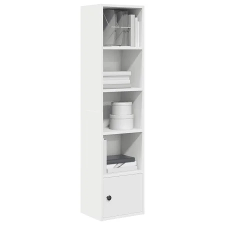 Estantería de madera de ingeniería blanca 31x24x127 cm de , Librerías y estanterías - Ref: Foro24-860346, Precio: 52,47 €, De...