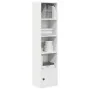 Estantería de madera de ingeniería blanca 31x24x127 cm de , Librerías y estanterías - Ref: Foro24-860346, Precio: 52,47 €, De...