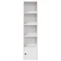 Estantería de madera de ingeniería blanca 31x24x127 cm de , Librerías y estanterías - Ref: Foro24-860346, Precio: 52,47 €, De...
