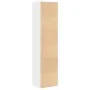 Estantería de madera de ingeniería blanca 31x24x127 cm de , Librerías y estanterías - Ref: Foro24-860346, Precio: 52,47 €, De...