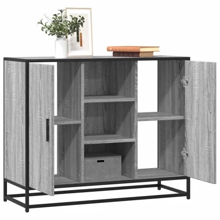 Aparador de madera de ingeniería gris Sonoma 92x35x76 cm de , Aparadores - Ref: Foro24-849017, Precio: 88,35 €, Descuento: %