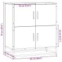 Aparador de madera de ingeniería negro 68x35x76 cm de , Aparadores - Ref: Foro24-848989, Precio: 82,85 €, Descuento: %