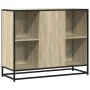 Aparador de madera de ingeniería roble Sonoma 92x35x76 cm von , Sideboards - Ref: Foro24-849015, Preis: 84,60 €, Rabatt: %