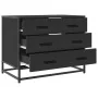 Cajonera de madera contrachapada negro 70x41x56 cm von , Schubladen - Ref: Foro24-849074, Preis: 91,31 €, Rabatt: %
