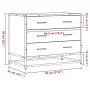 Cajonera de madera contrachapada negro 70x41x56 cm von , Schubladen - Ref: Foro24-849074, Preis: 91,31 €, Rabatt: %