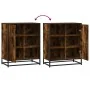 Aparador de madera de ingeniería roble ahumado 62x35x76 cm de , Aparadores - Ref: Foro24-848996, Precio: 79,10 €, Descuento: %