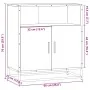 Aparador madera ingeniería roble marrón 68x35x76 cm von , Sideboards - Ref: Foro24-849003, Preis: 91,92 €, Rabatt: %