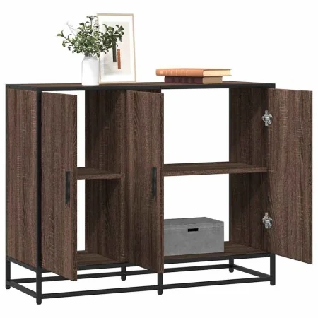 Aparador madera contrachapada marrón roble 94x35x76 cm von , Sideboards - Ref: Foro24-849008, Preis: 96,53 €, Rabatt: %