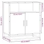 Aparador madera ingeniería roble ahumado 68x35x76 cm de , Aparadores - Ref: Foro24-849001, Precio: 78,01 €, Descuento: %