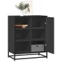 Aparador de madera de ingeniería negro 62x35x76 cm by , Sideboards - Ref: Foro24-848994, Price: 81,48 €, Discount: %